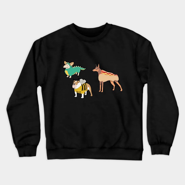 Halloween Dogs Costumes Crewneck Sweatshirt by holidaystore